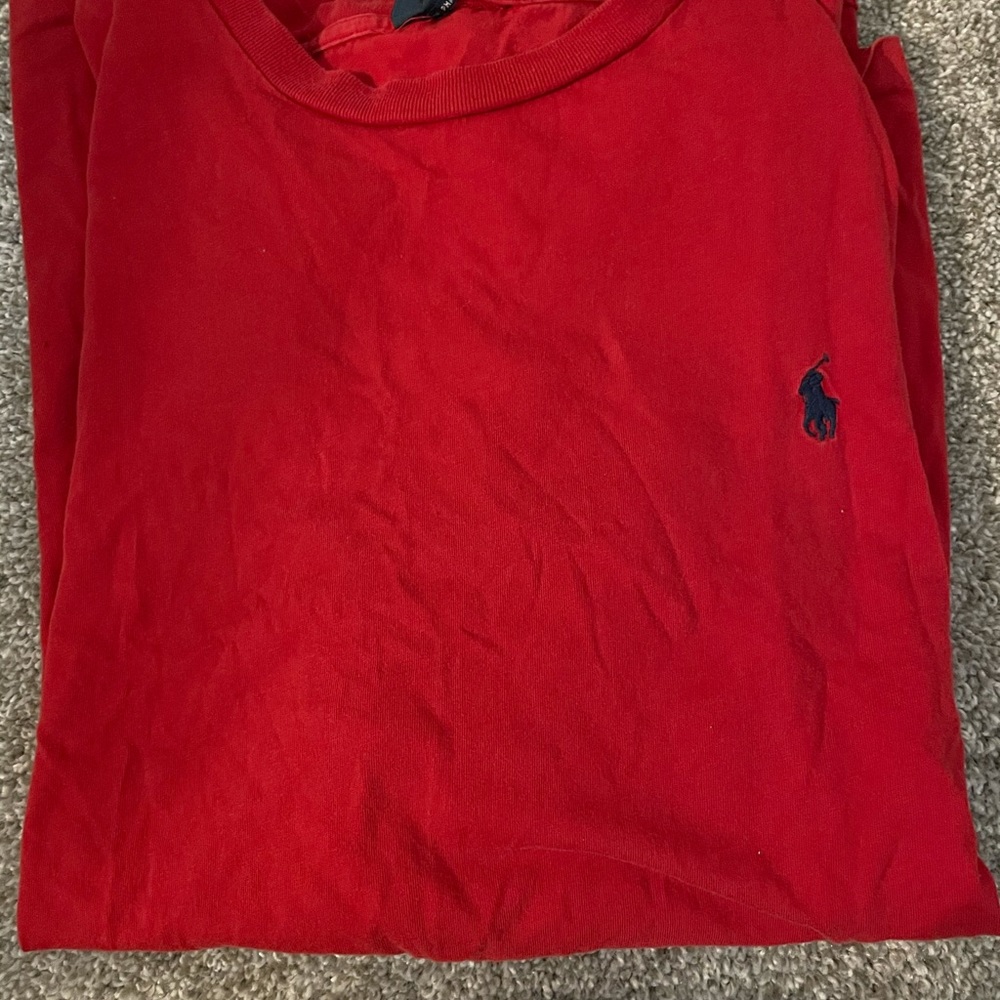 Red polo T-shirt
